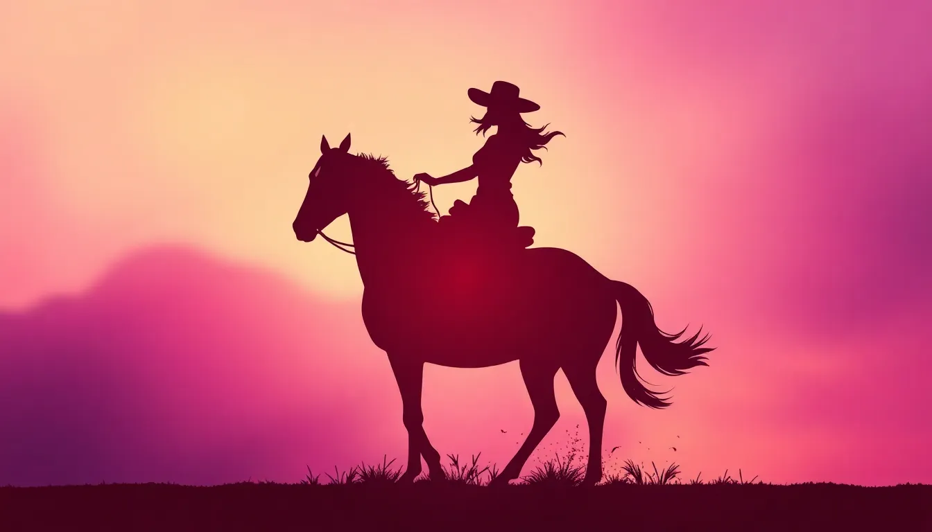 Abstract artistic silhouette of a woman on top cowgirl position suggesting empowerment and sexual pleasure